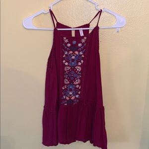 halter floral halter top